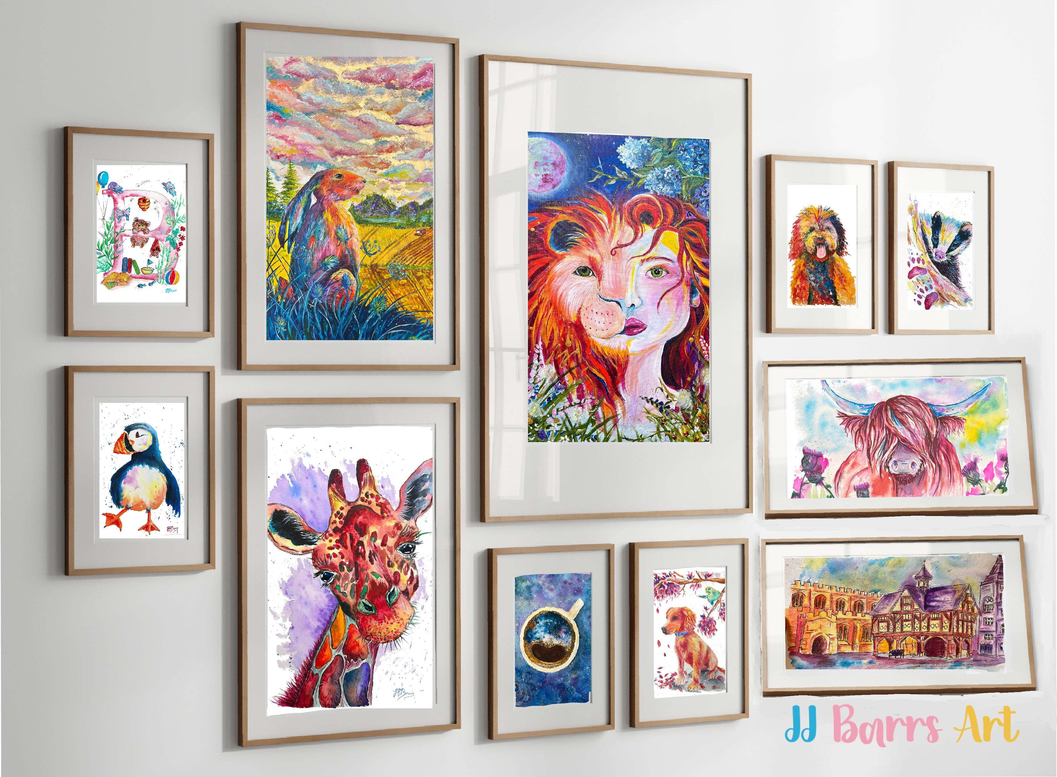 The Journey by JJ Barrs using colourful acrylicl fine art Painting Print image 3