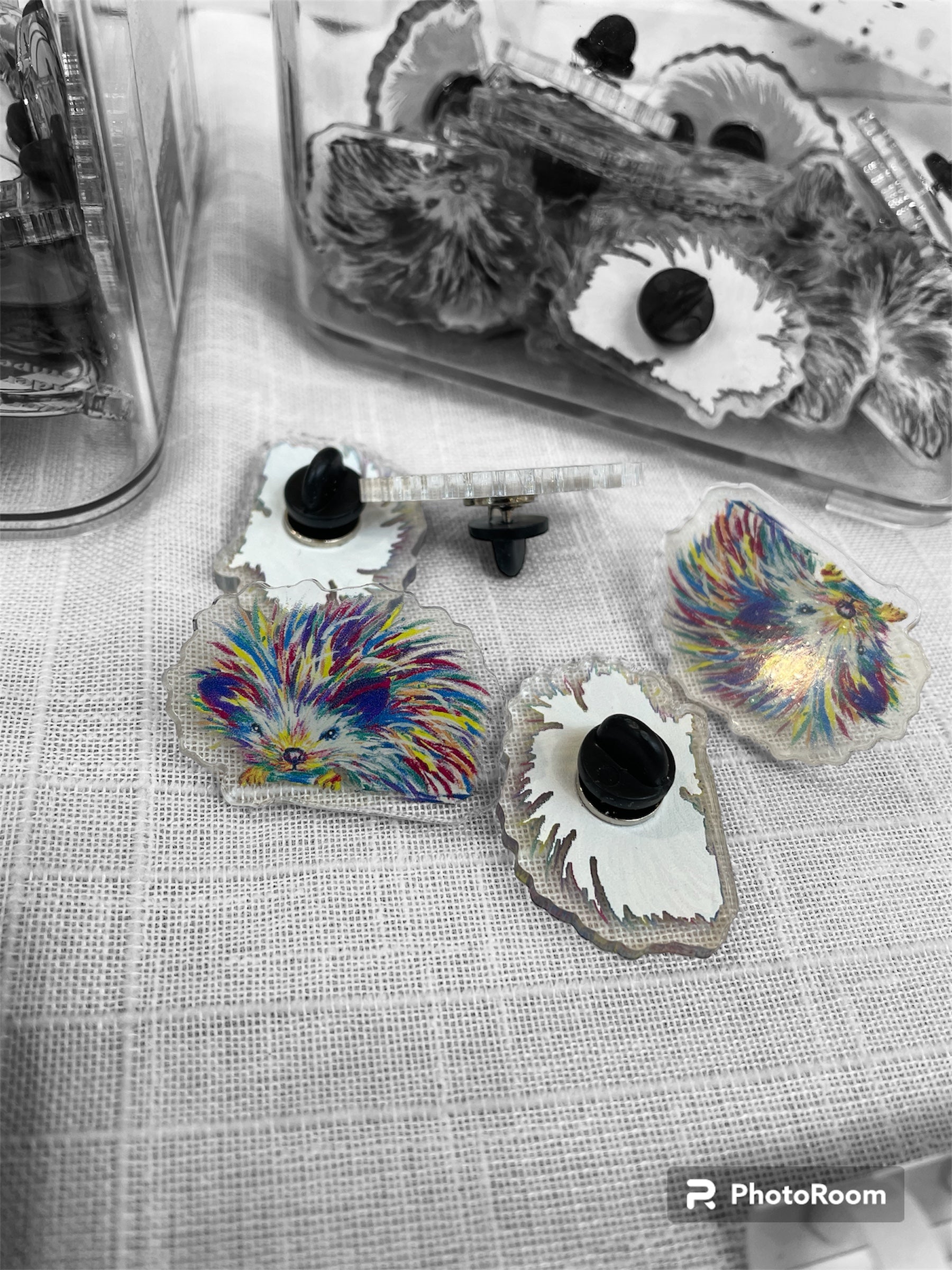 Hedgehog pin badge  image 0