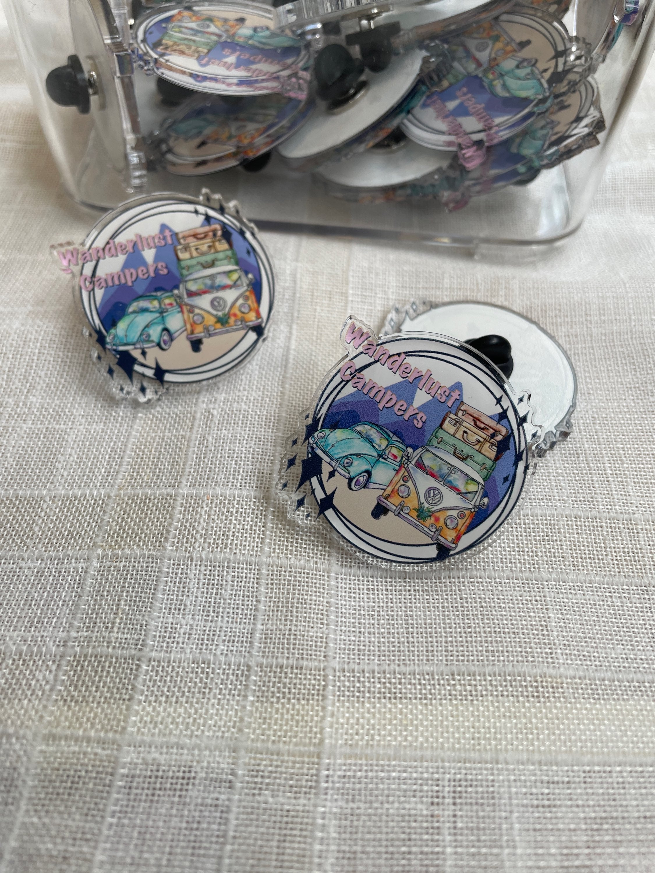 Camper Van, Wanderlust Campers Pin Badge  image 2
