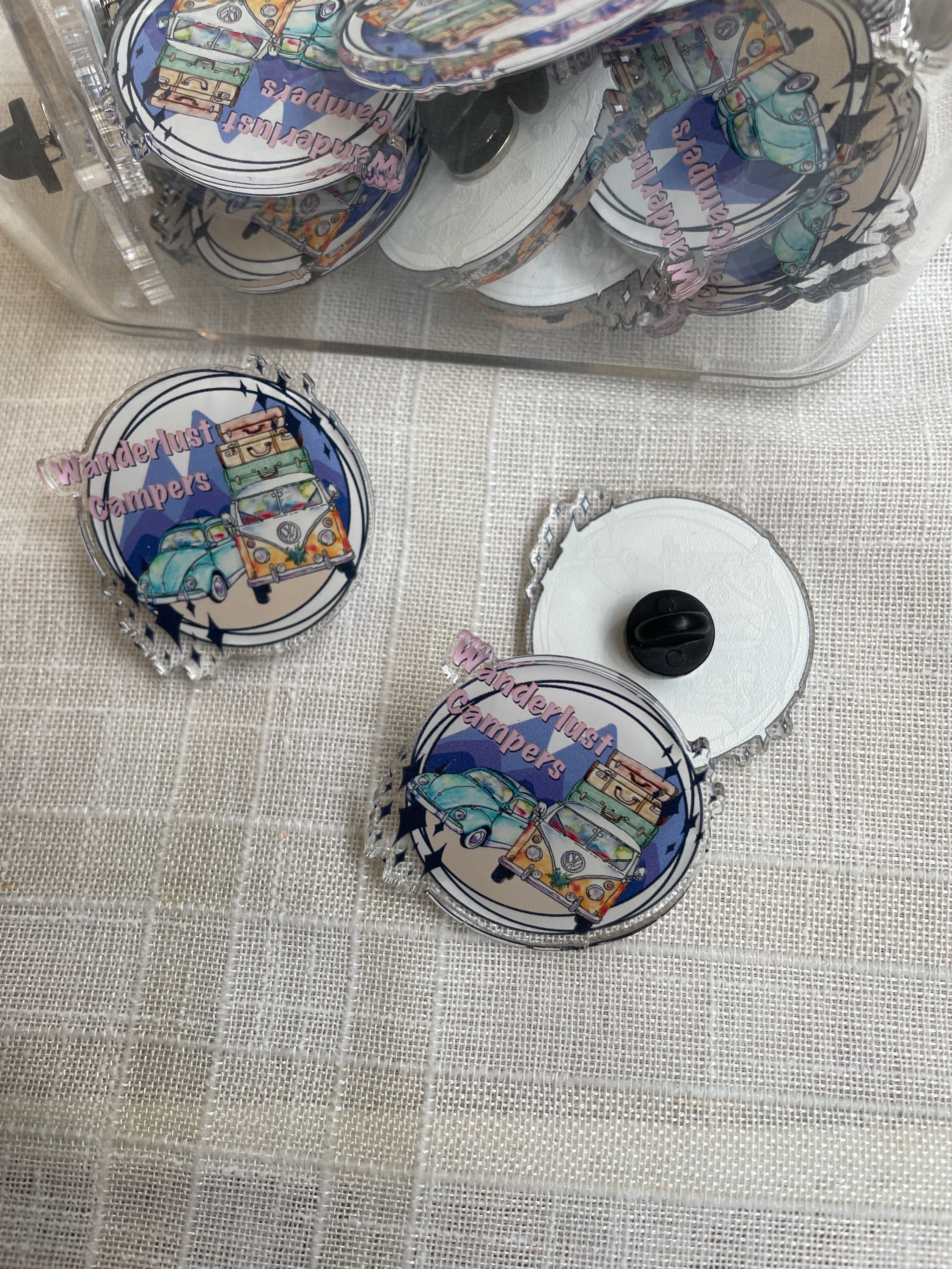 Camper Van, Wanderlust Campers Pin Badge  image 3