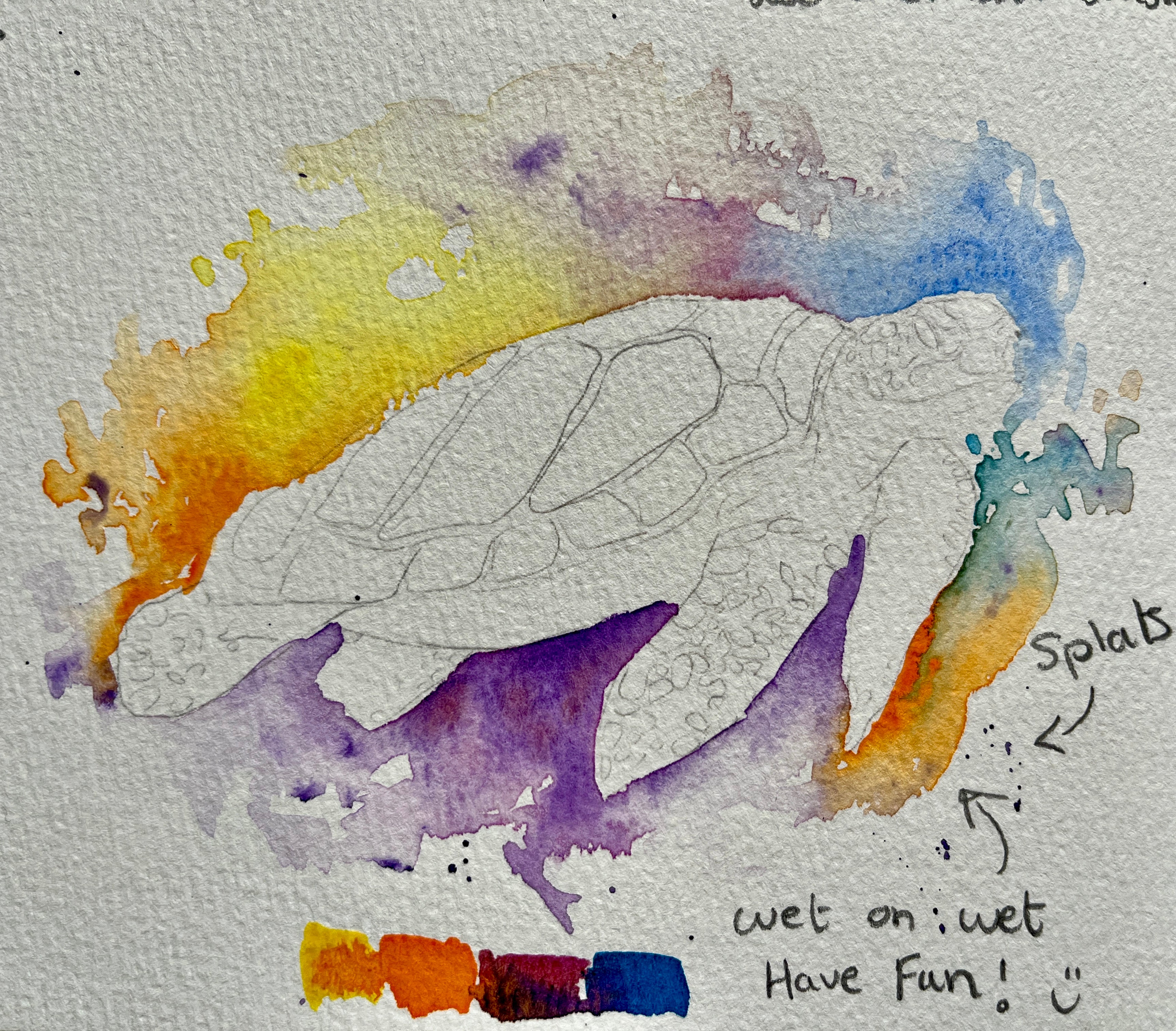 Watercolour Outline Paint Your Own At Home image 0