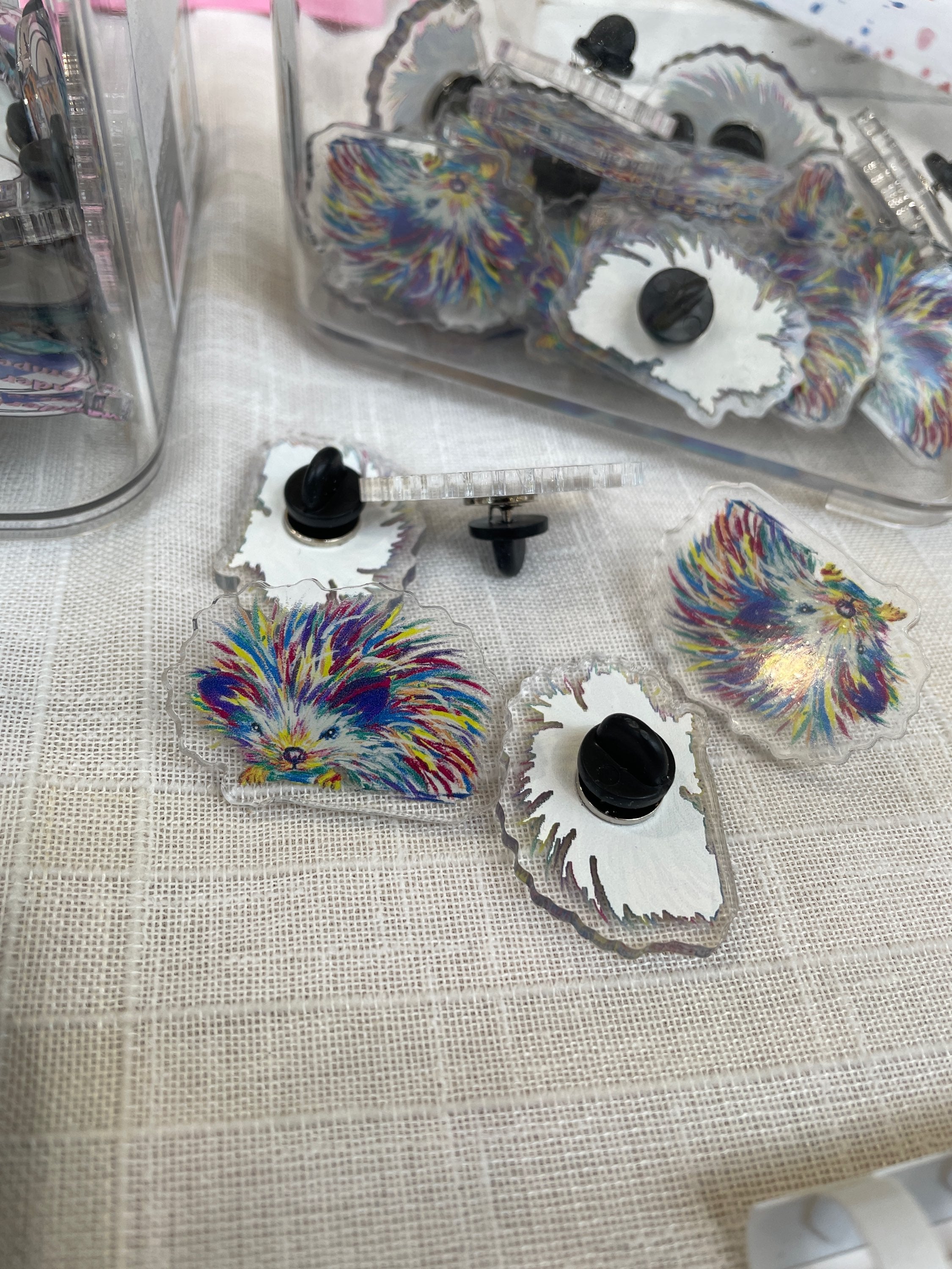 Hedgehog pin badge  image 2