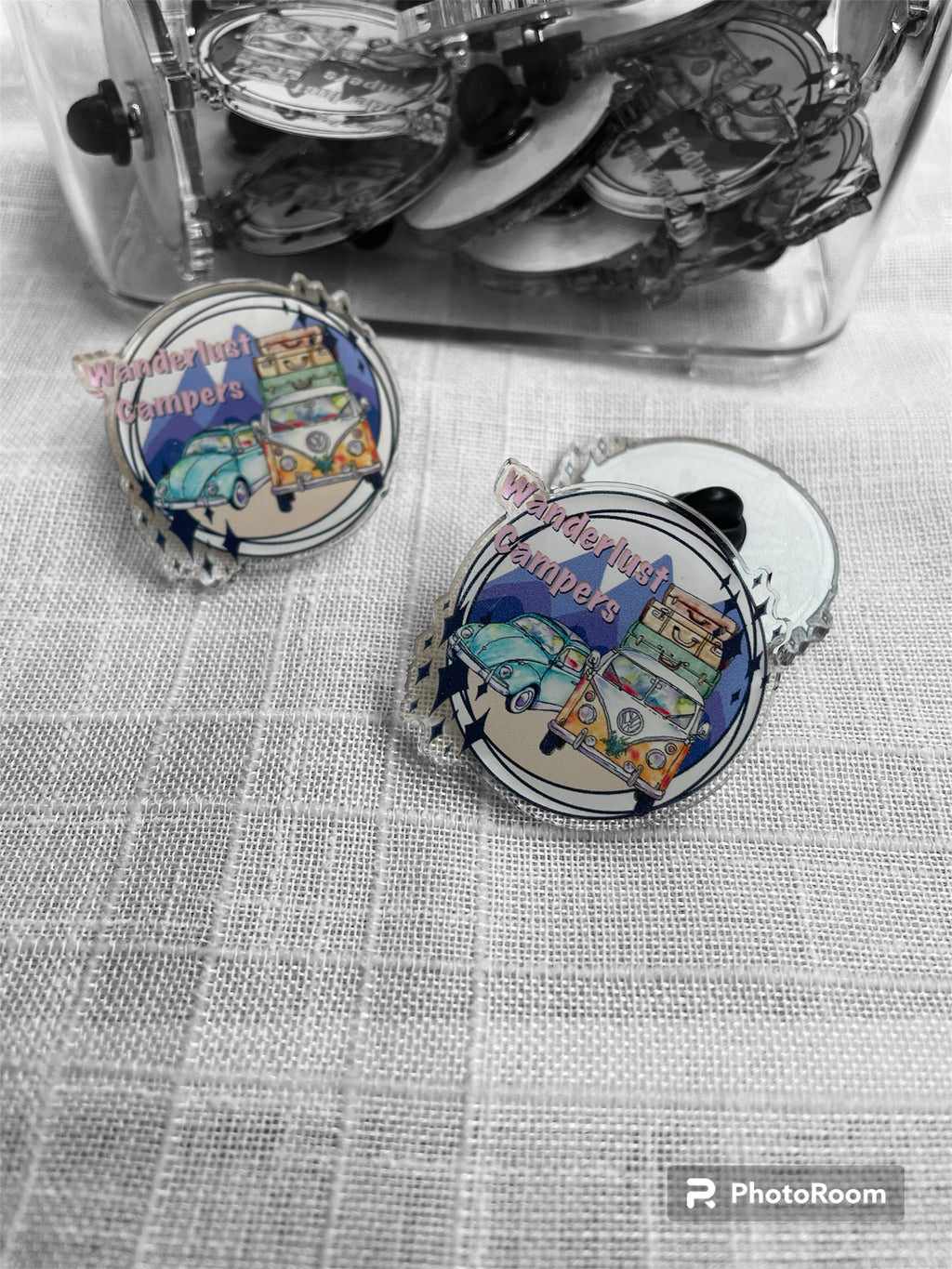 Camper Van, Wanderlust Campers Pin Badge  image 0